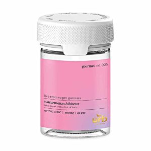 URB HHC D9 Live Resin Vegan Gummies 20mg/Gummy 25CT Watermelon