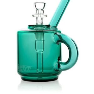 Grav Coffee Mug Pocket Bubbler Lake Green