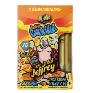 Hixotic Trap'd Out Jeffrey 2g Cartridge Laughing Buddha Sativa