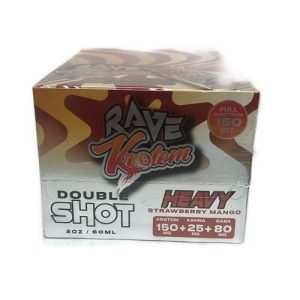 Rave Kratom Double Shot Heavy Strawberry Mango
