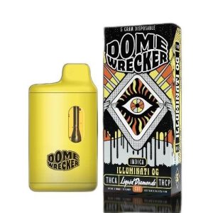 Domewrecker 3.5g THC-A Disposable Illuminati OG Indica