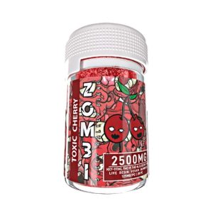 Zombi 2500MG 20Ct Gummies HDXY 11, THC-P,THC-H, D8 Toxic Cherry