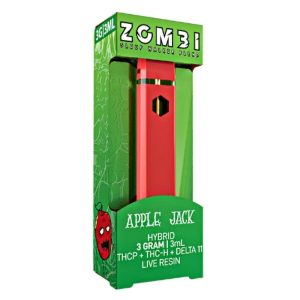 Zombi 3G Disposable D11, THC-P, THC-H Live Resin Apple Jack
