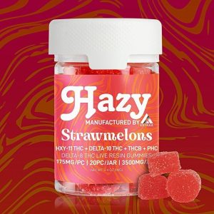 Hazy Gummy 3500MG HXY-11+Delta 10+THCB+PHC+D8 Strawmelons
