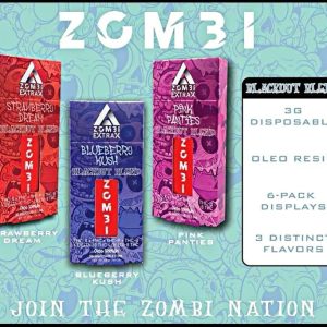 Zombi Extrax 3g Disposable Blackout Blend Pink Panties