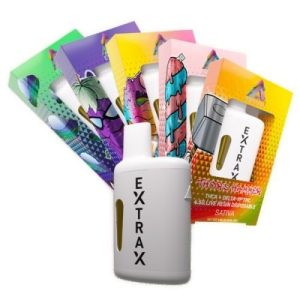 Extrax Adios 4.5g Live Resin Disp THC-A Grandmommy Purple Indica