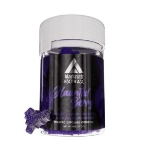 Extrax BlackCraft 4000mgLive Resin Gummies 20pc Jar Haunted Berr