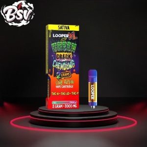 Looper 2g Cartridge Lifted Series THC-A THC-JD Green Crack Chemd