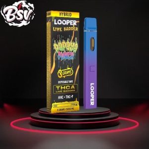Looper THC-A Live Badder 3G Disposable Papaya Punch Hybrid
