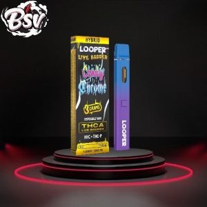 Looper THC-A Live Badder 3G Disposable Candy Chrome Hybrid