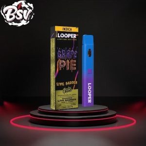 Looper THC-A Live Badder 3G Disposable Grape Pie Indica