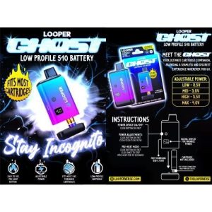 Looper Ghost Low Profile 510 Battery 10ct Display