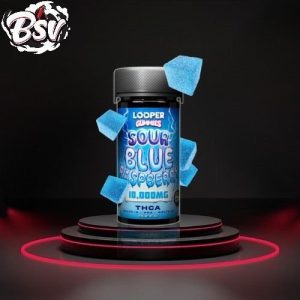 Looper 10,000mg THC-A Gummies 20ct Sour Blue Raspberry
