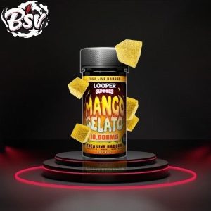 Looper 10,000mg THC-A Live Badder Gummies 20ct Mango Gelato