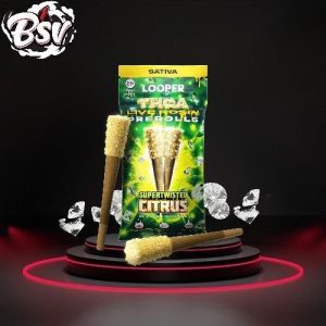 Looper THC-A 1g 2ct Live Rosin Pre Rolls Supertwisted Citrus