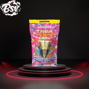 Looper THC-A 1g 2ct Live Rosin Pre Rolls Candy Land