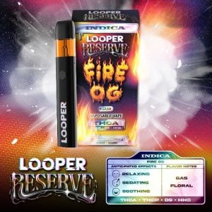 Looper 1g THCA Reserve Disposable Fire OG
