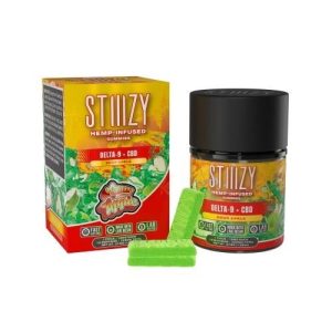 Stiiizy D8+CBD Gummies 225MG 15MG/Piece Sour Apple