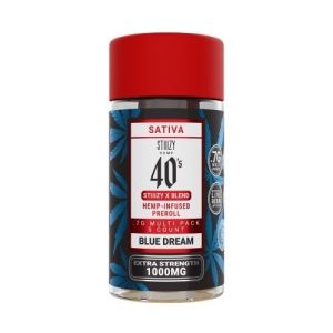 Stiiizy 3.5g 5 Pre Rolls X Blend 40's 1000mg Blue Dream Sativa