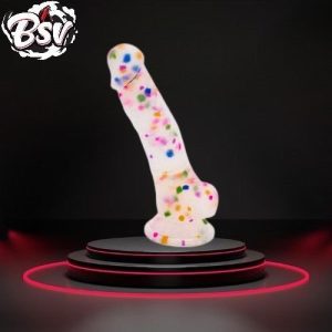 Cock-A-Palooza Confetti Silicone Suction Dildo