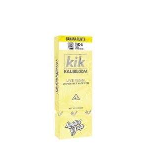 Kik Kalibloom 1g THC-A Live Resin Disposable Banana Runtz