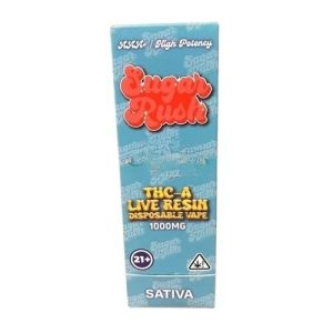 Sugar Rush THC-A Live Resin 1g Disposable Kiwi Berry Blast
