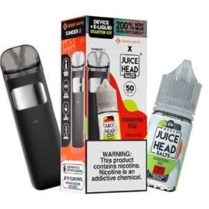 Juice Head Salt W/ Caliburn Disposable Peach Pear 50mg