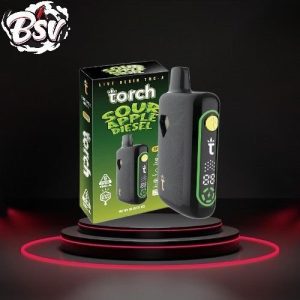 Torch Pulse 6g Live Resin THC-A Disposable Sour Apple Diesel