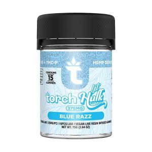 Torch Hulk 375mg D9+THC-P Gummies 15ct Blue Razz