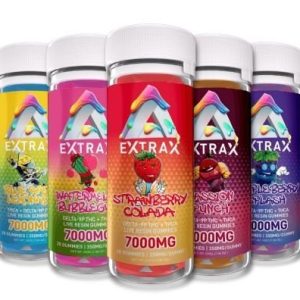 Extrax Adios Gummies 7000mg THC-A Raspberry Rumble
