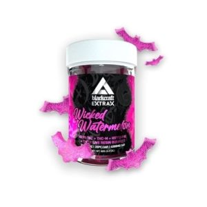 Extrax BlackCraft 4000mgLive Resin Gummies 20pc Jar Wicked Water