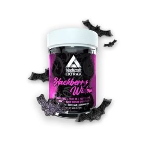 Extrax BlackCraft 4000mgLive Resin Gummies 20pc Jar Blackberry W