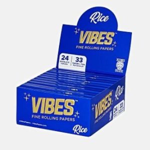 Vibes Papers King Size Rice 24 Booklets + Tips/ Box
