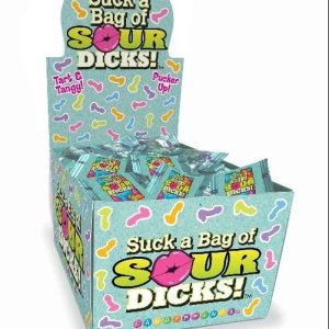 Suck A Bag Of Sour Dicks Candy Display 100ct