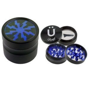 Uber Grinder 2.0 Grinder 2in 4pc CNC W/Screen Blue