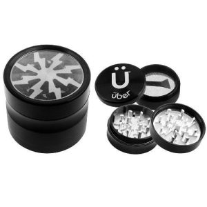 Uber Grinder 2.0 Grinder 2in 4pc CNC W/Screen Silver