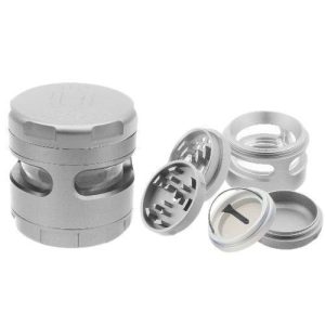 Uber Grinder 4.0 2.5in 4pc CNC W/Window Silver