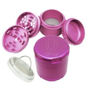 Uber Grinder 4.2 4pc 2.5in 63mm CNC Matte Pink
