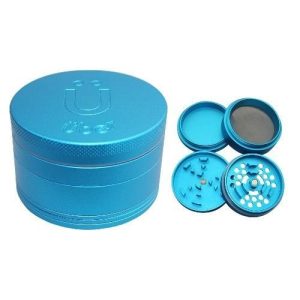 Uber Grinder 5.0 2.5in 5pc 63mm CNC Matte Light Blue