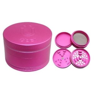 Uber Grinder 5.0 2.5in 5pc 63mm CNC Matte Pink