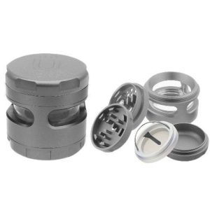 Uber Grinder 4.0 2.5in 4pc CNC W/Window Grey