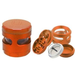 Uber Grinder 4.0 2.5in 4pc CNC W/Window Orange