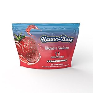 Kanna Boss 10ct Gummies 500MG Pouch Hydroxy 11 Strawberry