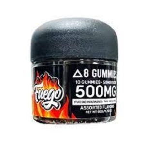 Fuego D8 Gummies 500mg Assorted Flavors