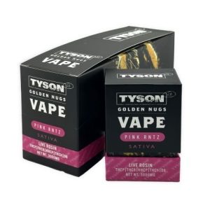 Tyson 2.0 3g Golden Nugs Disposable Pink Runtz Sativa