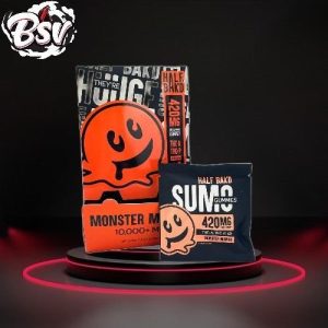 Half Bak'd D9 SUMO Monster Mango Gummies 2ct 30 Per Pack
