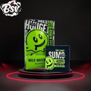 Half Bak'd D9 SUMO Wild Watermelon Gummies 2ct 30 Per Pack