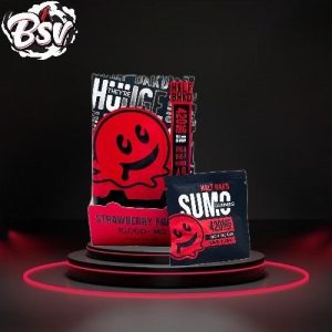 Half Bak'd D9 SUMO Strawberry Frenzy Gummies 2ct 30 Per Pack