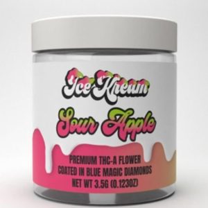 Ice Kream THC-A 3.5g Coated W/Magic Diamonds Sour Apple