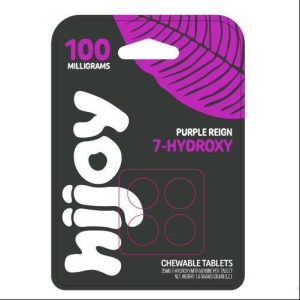 Hijoy 7-Hydroxy W/Pseudo 25mg Tablets Purple Reign 100mg